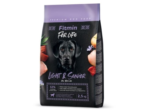 FITMIN Dog For Life Light & Senior - Karma sucha dla psów - 2,5kg FITMIN Dog For Life Light & Senior - Karma sucha dla psów - 2,5kg