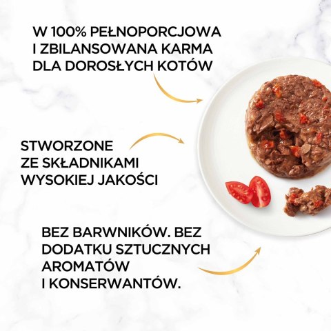 Gourmet Gold Savoury Cake wołowina z pomidorami - mokra karma dla kota - 85 g Gourmet Gold Savoury Cake wołowina z pomidorami - mokra karma dla kota - 85 g