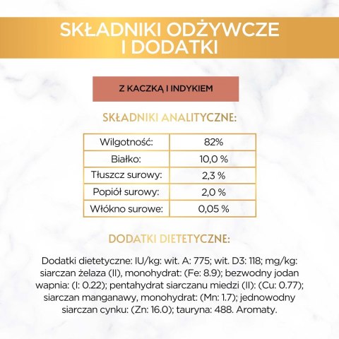 Gourmet Gold mokra karma dla kota z kaczką i indykiem 85g Gourmet Gold mokra karma dla kota z kaczką i indykiem 85g