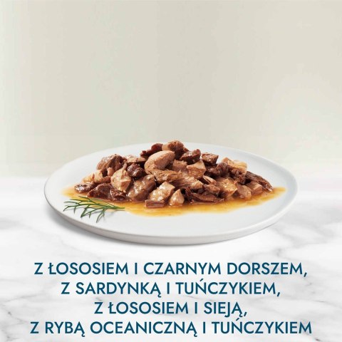 Gourmet Perle Duo Duet Rybny - mokra karma dla kota 12x85g Gourmet Perle Duo Duet Rybny - mokra karma dla kota 12x85g