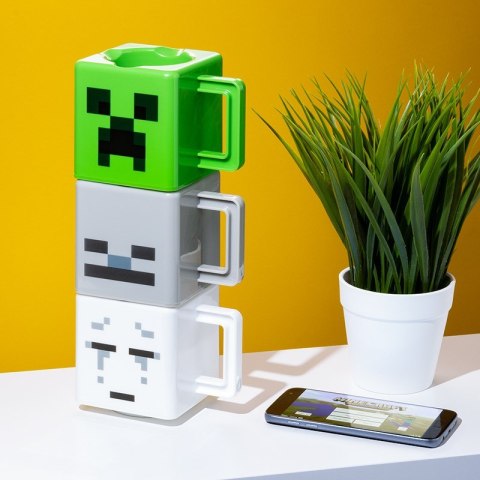 PP MINECRAFT STACKING MUGS PP MINECRAFT STACKING MUGS