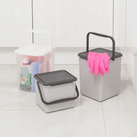 ROTHO Pojemnik na detergenty 5kg 9L coolgrey/antracyt ROTHO Pojemnik na detergenty 5kg 9L coolgrey/antracyt