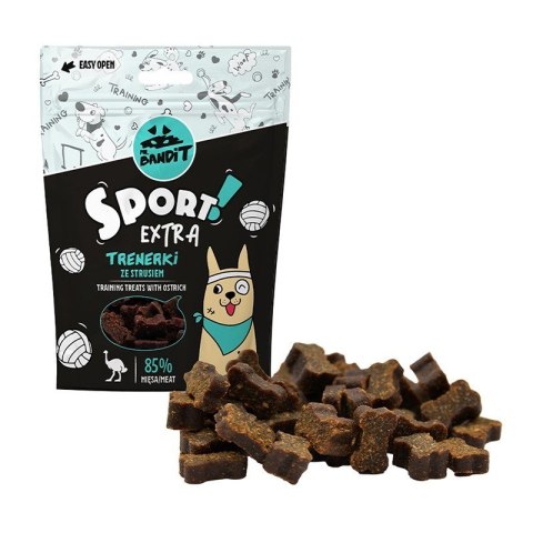 VetExpert Mr.Bandit SPORT EXTRA Trenerki ze strusiem - Przysmak dla psów - 150g VetExpert Mr.Bandit SPORT EXTRA Trenerki ze strusiem - Przysmak dla psów - 150g