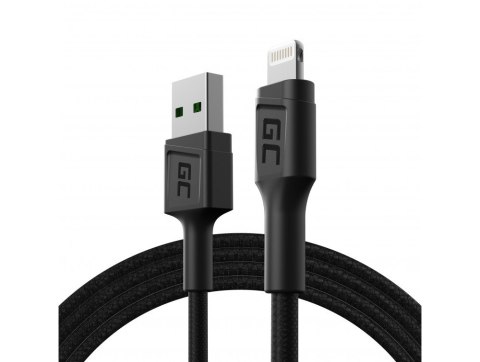 GREEN CELL KABEL KABGC21 GC POWERSTREAM USB-A - LIGHTNING 120CM, SZYBKIE ŁADOWANIE GREEN CELL KABEL KABGC21 GC POWERSTREAM USB-A - LIGHTNING 120CM, SZYBKIE ŁADOWANIE