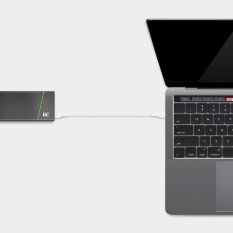 GREEN CELL KABEL KABGC29W GC POWERSTREAM USB-C - USB-C 200CM, POWER DELIVERY 60W, ULTRA CHARGE, QC 3.0, BIAŁY GREEN CELL KABEL KABGC29W GC POWERSTREAM USB-C - USB-C 200CM, POWER DELIVERY 60W, ULTRA CHARGE, QC 3.0, BIAŁY