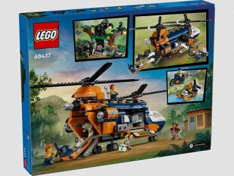 LEGO City 60437 Helikopter badaczy dżungli w bazie LEGO City 60437 Helikopter badaczy dżungli w bazie