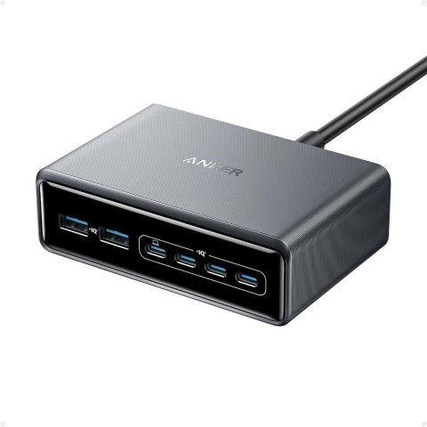 Ładowarka wieloportowa Anker Prime GaN 2x USB-A 4x USB-C PD 200W Czarna Ładowarka wieloportowa Anker Prime GaN 2x USB-A 4x USB-C PD 200W Czarna