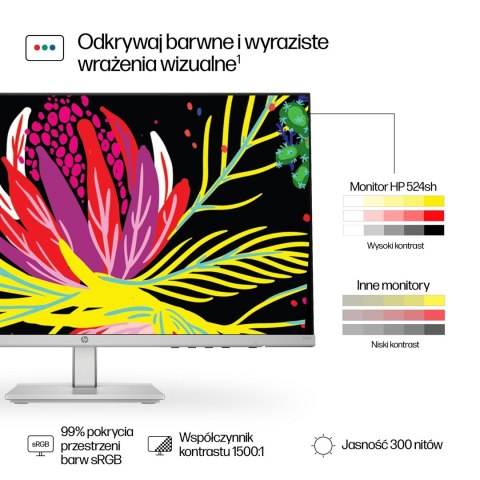 MONITOR HP LED IPS 23,8" 524sh (94C19E9) 100Hz MONITOR HP LED IPS 23,8" 524sh (94C19E9) 100Hz