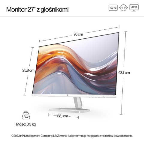 MONITOR HP LED IPS 27" 527sa (94F48E9) 100Hz MONITOR HP LED IPS 27" 527sa (94F48E9) 100Hz