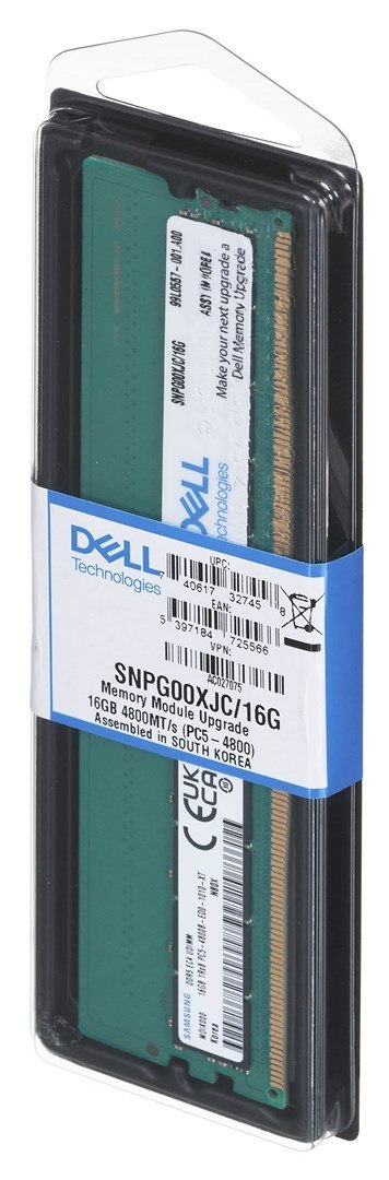 Dell 16GB DDR5 UDIMM 4800MHz 1Rx8 ECC Memory Upgrade for PowerEdge T360/R360 Dell 16GB DDR5 UDIMM 4800MHz 1Rx8 ECC Memory Upgrade for PowerEdge T360/R360