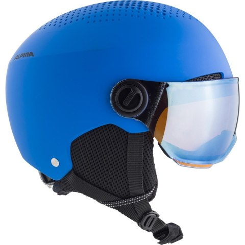 Kask narciarski ALPINA ZUPO VISOR Q-LITE BLUE 51-55 Kask narciarski ALPINA ZUPO VISOR Q-LITE BLUE 51-55