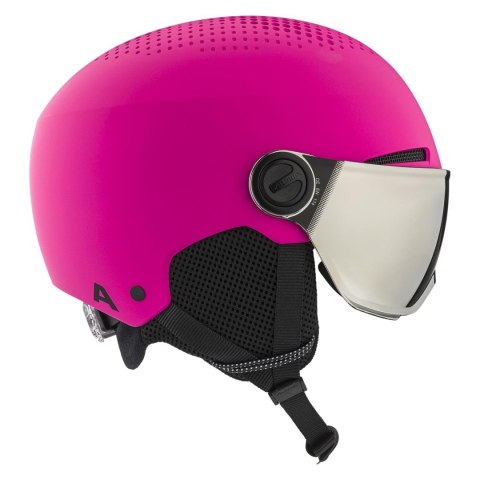 Kask zimowy ALPINA ZUPO VISOR Q-Lite pink matt 51-55 Kask zimowy ALPINA ZUPO VISOR Q-Lite pink matt 51-55
