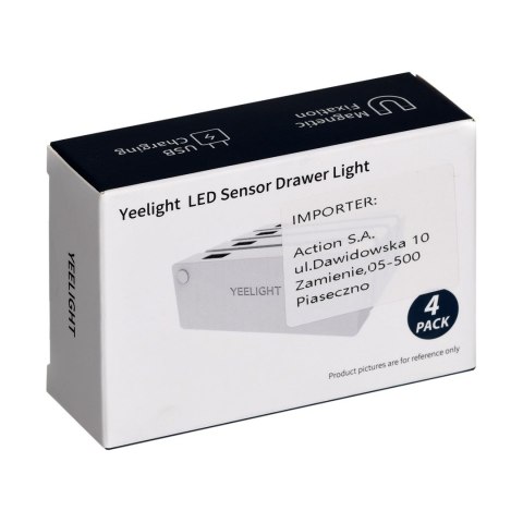 Lampka do szuflady z czujnikiem ruchu Yeelight LED Sensor Drawer Light (4szt) Lampka do szuflady z czujnikiem ruchu Yeelight LED Sensor Drawer Light (4szt)