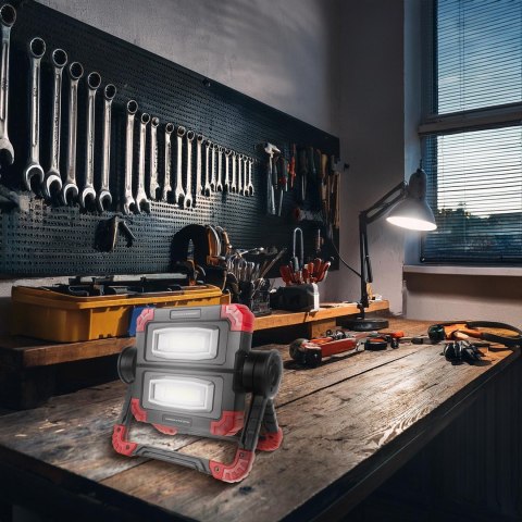 MACLEAN LAMPA ROBOCZA WARSZTATOWA LED COB 300 LM, 3 TRYBY ŚWIECENIA, ZASILANIE 4XAA, TEMP. BARW.6500K MCE439 MACLEAN LAMPA ROBOCZA WARSZTATOWA LED COB 300 LM, 3 TRYBY ŚWIECENIA, ZASILANIE 4XAA, TEMP. BARW.6500K MCE439