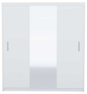 SZAFA FARO DRZWI PRZESUWNE LUSTRO 235CM BIEL MAT