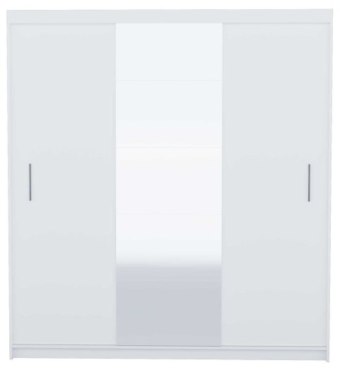 SZAFA FARO DRZWI PRZESUWNE LUSTRO 235CM BIEL MAT SZAFA FARO DRZWI PRZESUWNE LUSTRO 235CM BIEL MAT