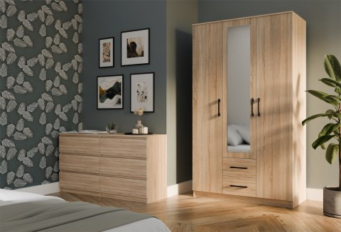 SZAFA ROMANA 120X205 SONOMA Z LUSTREM SZAFA ROMANA 120X205 SONOMA Z LUSTREM