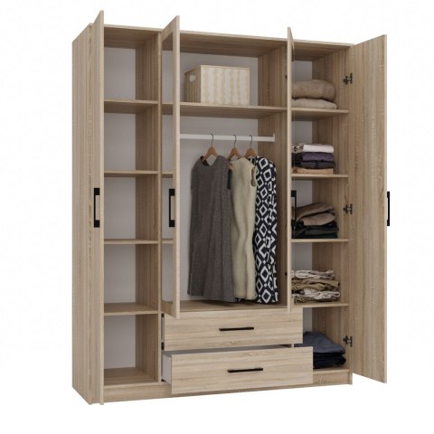 SZAFA ROMANA 160X205 SONOMA Z LUSTREM SZAFA ROMANA 160X205 SONOMA Z LUSTREM