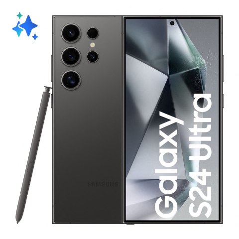 Smartfon Samsung Galaxy S24 Ultra (S928) 12/256GB 6,8" 3120x1440 5000mAh 5G Dual SIM Titanium Black Smartfon Samsung Galaxy S24 Ultra (S928) 12/256GB 6,8" 3120x1440 5000mAh 5G Dual SIM Titanium Black