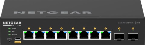 Switch Netgear M4250-8G2XF (XSM4216F) 10p PoE 220W (PoE+: 8p) Managed Gigabit Switch Netgear M4250-8G2XF (XSM4216F) 10p PoE 220W (PoE+: 8p) Managed Gigabit