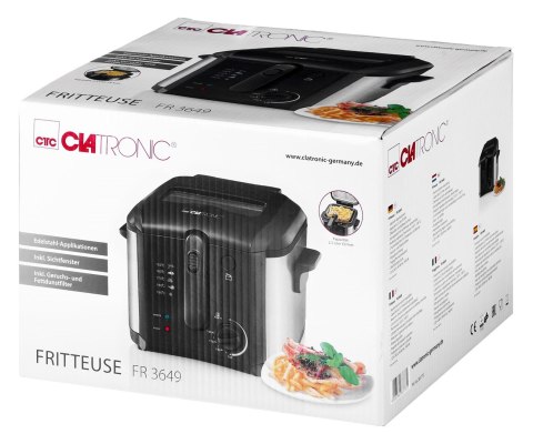 Frytownica Clatronic FR 3649 (2,5 l; 1600W; kolor czarny) Frytownica Clatronic FR 3649 (2,5 l; 1600W; kolor czarny)