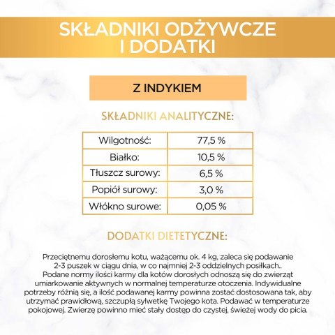 PURINA Gourmet Gold Mus z indykiem - mokra karma dla kota - 85 g PURINA Gourmet Gold Mus z indykiem - mokra karma dla kota - 85 g