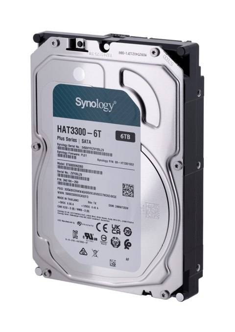Dysk HDD 6TB 3,5" SATA III 5400RPM Synology HAT3300-6T Dysk HDD 6TB 3,5" SATA III 5400RPM Synology HAT3300-6T