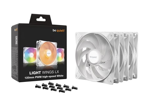 WENTYLATOR BE QUIET! Light Wings LX 120mm PWM high-speed White Triple Pack WENTYLATOR BE QUIET! Light Wings LX 120mm PWM high-speed White Triple Pack