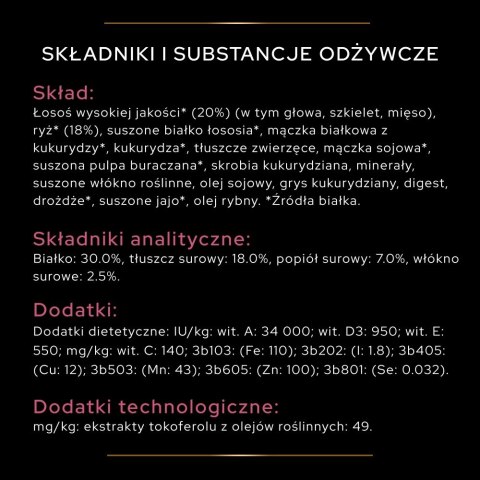 PURINA PRO PLAN SMALL & MINI ADULT Łosoś 700g PURINA PRO PLAN SMALL & MINI ADULT Łosoś 700g