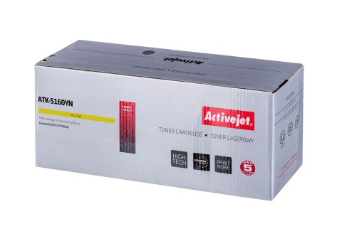 Activejet ATK-5160YN Toner (zamiennik Kyocera TK-5160Y; Supreme; 12000 stron; żółty) Activejet ATK-5160YN Toner (zamiennik Kyocera TK-5160Y; Supreme; 12000 stron; żółty)