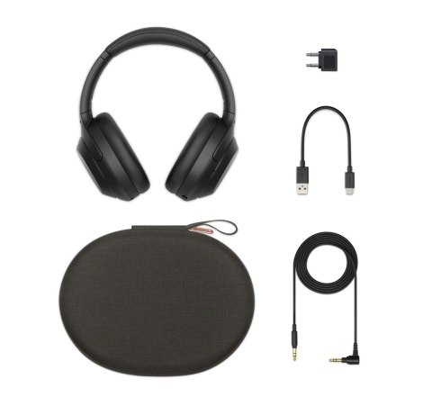 Słuchawki bezprzewodowe Sony WH1000XM4 czarne Słuchawki bezprzewodowe Sony WH1000XM4 czarne