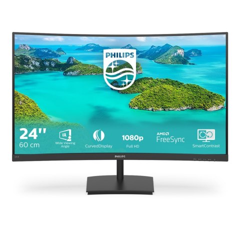 MONITOR PHILIPS LED 23,6" 241E1SCA/00 (WYPRZEDAŻ) MONITOR PHILIPS LED 23,6" 241E1SCA/00 (WYPRZEDAŻ)