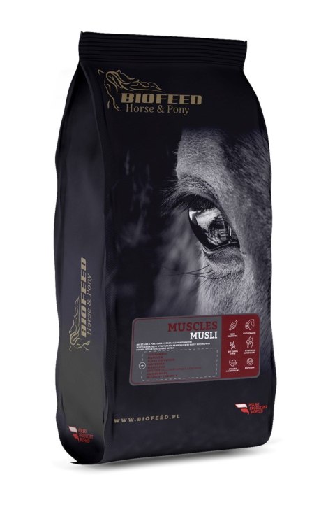 BioFeed Horse&Pony Muscles Musli - musli dla wsparcia mięśni 20kg BioFeed Horse&Pony Muscles Musli - musli dla wsparcia mięśni 20kg