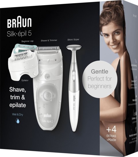 Braun Silk-épil 5 damski depilator + trymer bikini Braun Silk-épil 5 damski depilator + trymer bikini