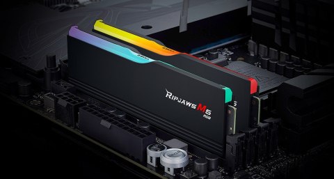 G.SKILL RIPJAWS M5 RGB DDR5 2X32GB 5200MHZ CL40 XMP3 BLACK F5-5200J4040A32GX2-RM5RK G.SKILL RIPJAWS M5 RGB DDR5 2X32GB 5200MHZ CL40 XMP3 BLACK F5-5200J4040A32GX2-RM5RK