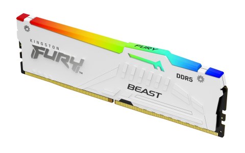 KINGSTON DDR5 32GB 6000MT/s CL36 DIMM (Kit of 2) FURY Beast White RGB EXPO KINGSTON DDR5 32GB 6000MT/s CL36 DIMM (Kit of 2) FURY Beast White RGB EXPO