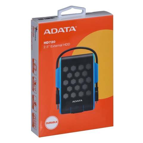 Dysk zewnętrzny HDD ADATA HD720 (2TB; 2.5"; USB 3.2; niebieski) Dysk zewnętrzny HDD ADATA HD720 (2TB; 2.5"; USB 3.2; niebieski)