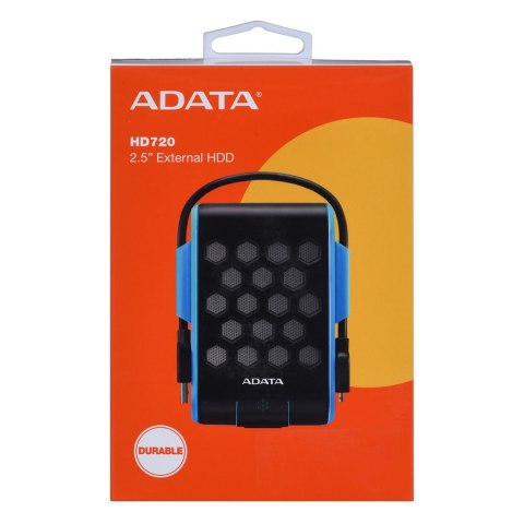 Dysk zewnętrzny HDD ADATA HD720 (2TB; 2.5"; USB 3.2; niebieski) Dysk zewnętrzny HDD ADATA HD720 (2TB; 2.5"; USB 3.2; niebieski)