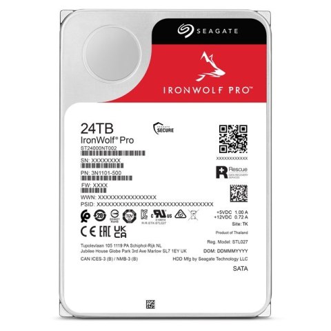 HDD Seagate IronWolf Pro 24TB SATA ST24000NT002 HDD Seagate IronWolf Pro 24TB SATA ST24000NT002