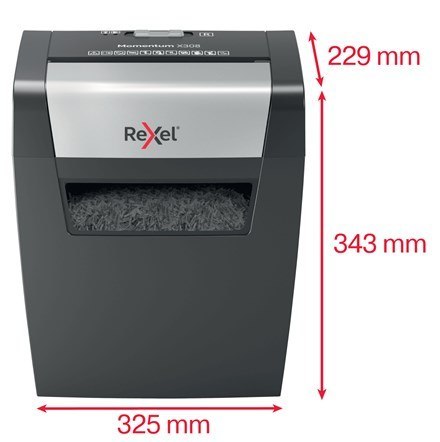 Niszczarka Rexel Momentum X308, 8 kartek, 15 l kosz Niszczarka Rexel Momentum X308, 8 kartek, 15 l kosz