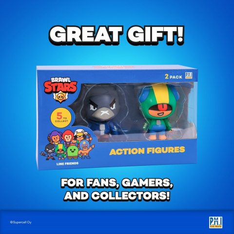 BRAWL STARS S1 ACTION FIGURES 11cm - 2 PACK VER.B BRAWL STARS S1 ACTION FIGURES 11cm - 2 PACK VER.B