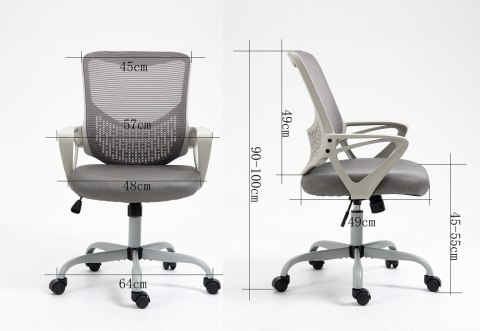 Fotel biurowy ACTIVEJET YK507 szary Fotel biurowy ACTIVEJET YK507 szary