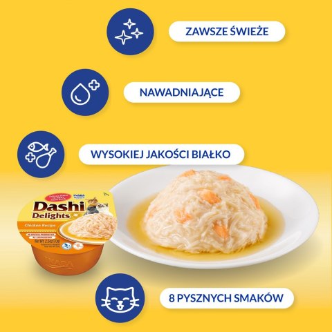 INABA Dashi Delights Kurczak - Przysmak dla kotów - 70g INABA Dashi Delights Kurczak - Przysmak dla kotów - 70g