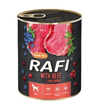 Karma Rafi dla psa wołowina borówki żurawina 800g Karma Rafi dla psa wołowina borówki żurawina 800g