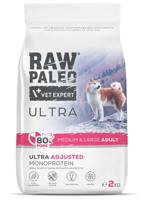 Raw Paleo Ultra Pork Medium&Large Adult 2kg Raw Paleo Ultra Pork Medium&Large Adult 2kg