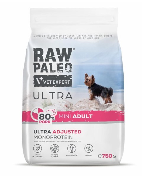 Raw Paleo Ultra Pork Mini Adult 750g Raw Paleo Ultra Pork Mini Adult 750g