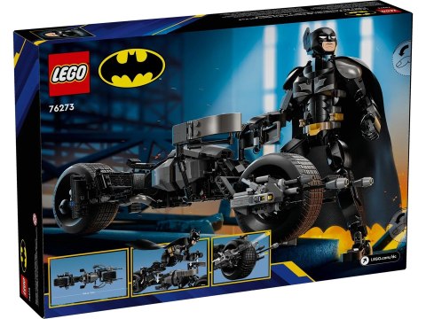 LEGO Super Heroes 76273 Figurka Batmana do zbudowania i batcykl LEGO Super Heroes 76273 Figurka Batmana do zbudowania i batcykl