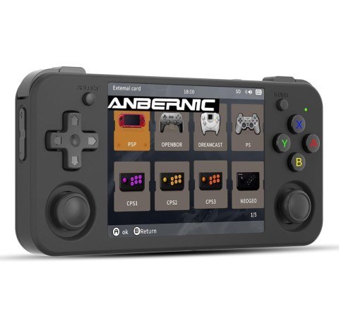 Konsola przenośna dla gier retro ANBERNIC RG35xx H BLACK Konsola przenośna dla gier retro ANBERNIC RG35xx H BLACK