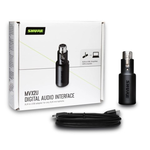 Shure MVX2U - Adapter sygnału XLR-USB Shure MVX2U - Adapter sygnału XLR-USB