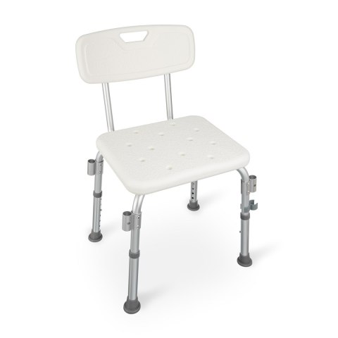 Taboret prysznicowy z oparciem i uchwytami Taboret prysznicowy z oparciem i uchwytami
